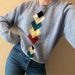 Vintage 80s Boundary Waters By Daytons wool pullover geometric sweater size L
